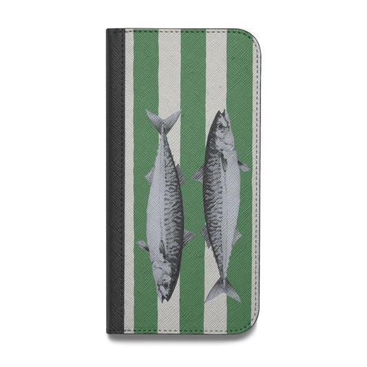 Mackerel Stripe Vegan Leather Flip Samsung Case