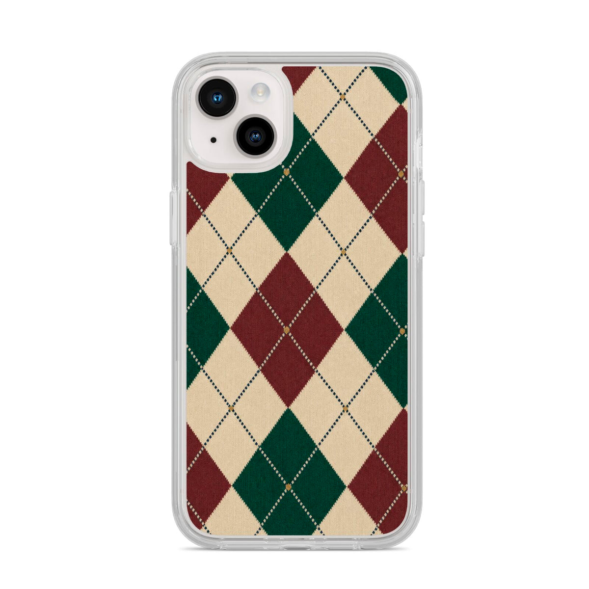 Manor House Argyle iPhone 14 Plus Clear Tough Case Starlight
