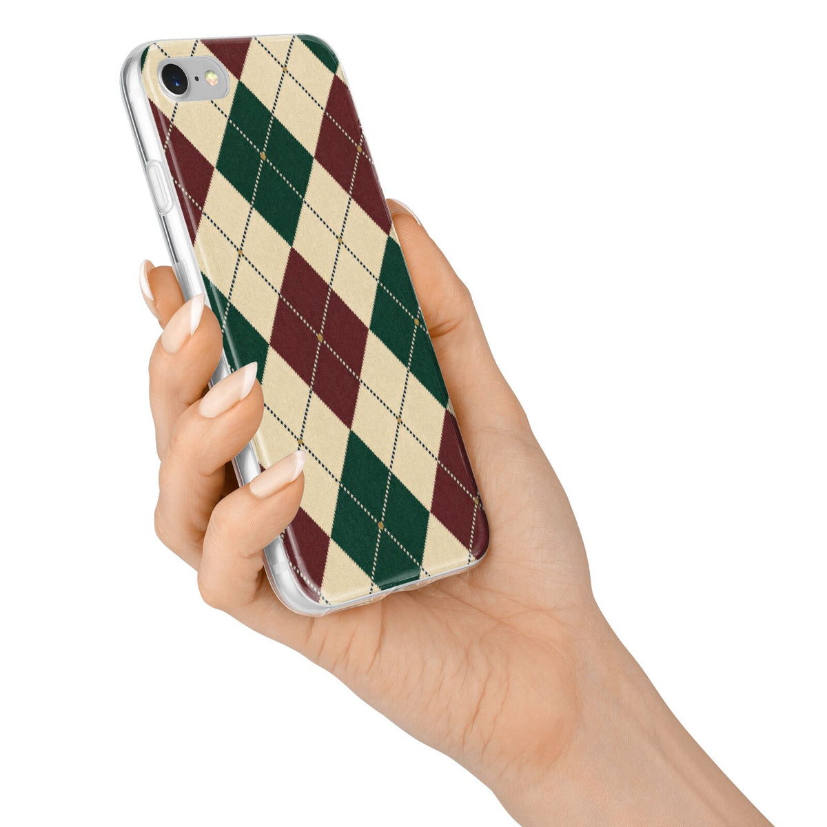 Manor House Argyle iPhone 7 Bumper Case on Silver iPhone Alternative Image