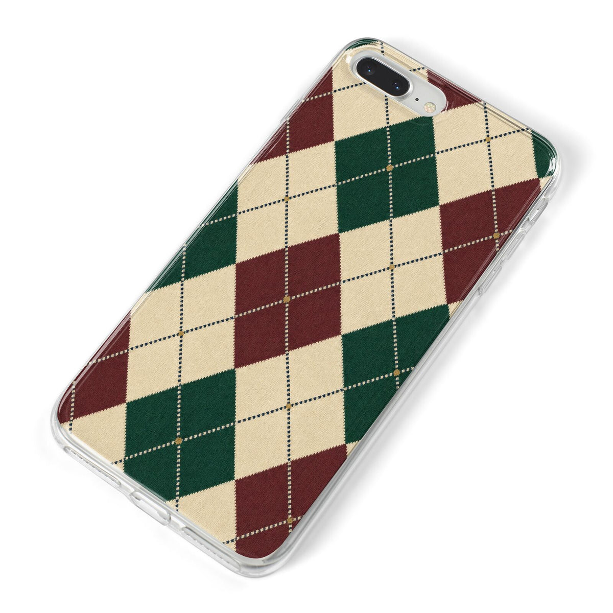 Manor House Argyle iPhone 8 Plus Bumper Case on Silver iPhone Alternative Image
