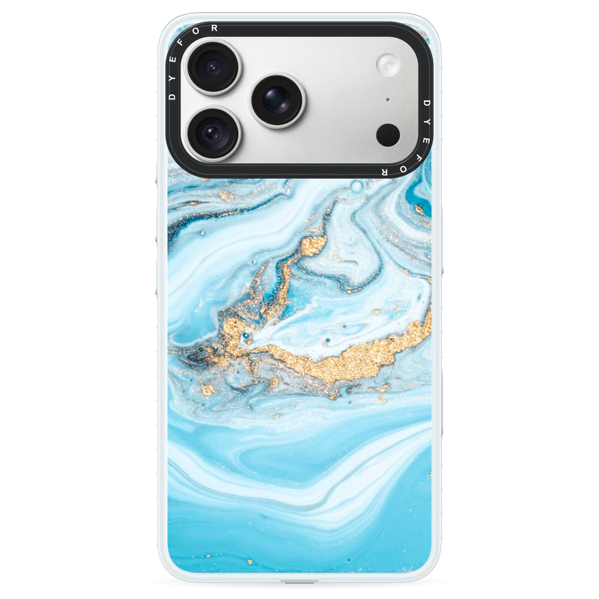Marble iPhone 18 Pro Black Impact Pre order Case on Silver phone