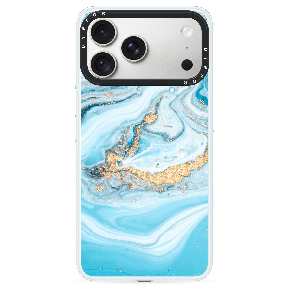 Marble iPhone 18 Pro Max Black Impact Pre order Case on Silver phone