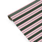 Merry Evergreen Stripe Personalised Gift Wrap