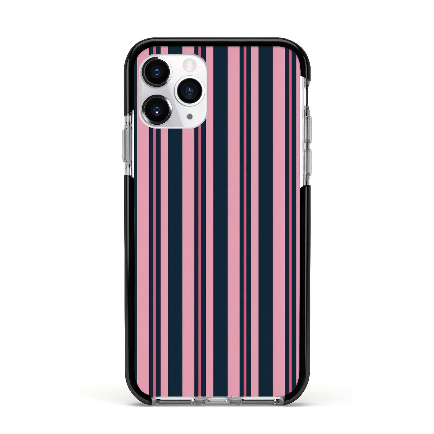Midnight Candy Apple iPhone 11 Pro in Silver with Black Impact Case