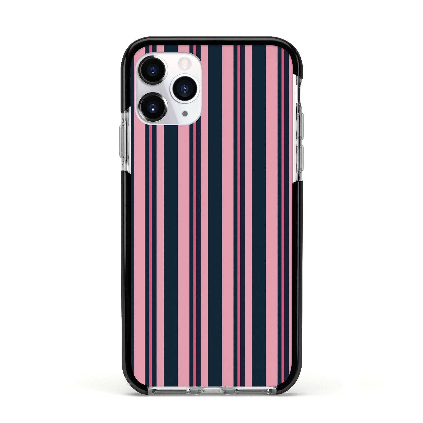 Midnight Candy Apple iPhone 11 Pro in Silver with Black Impact Case