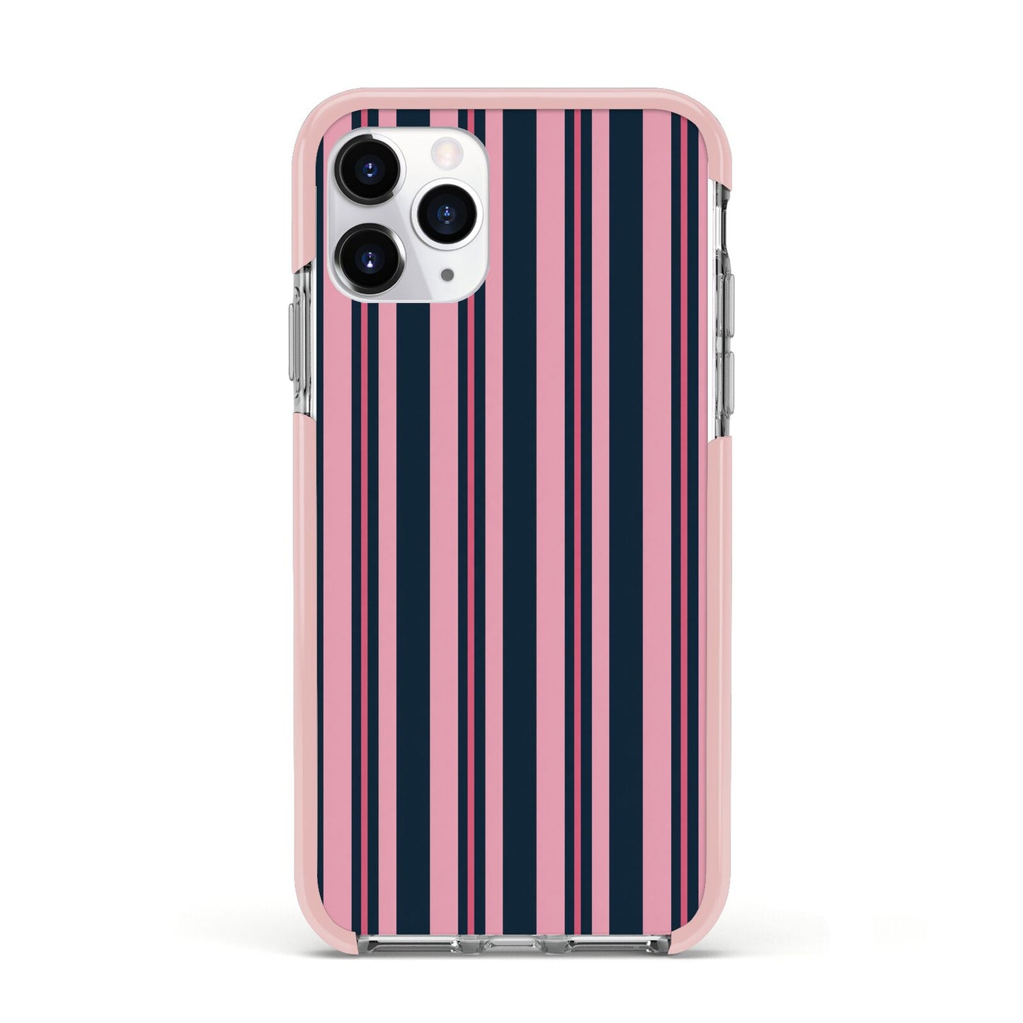 Midnight Candy Apple iPhone 11 Pro in Silver with Pink Impact Case