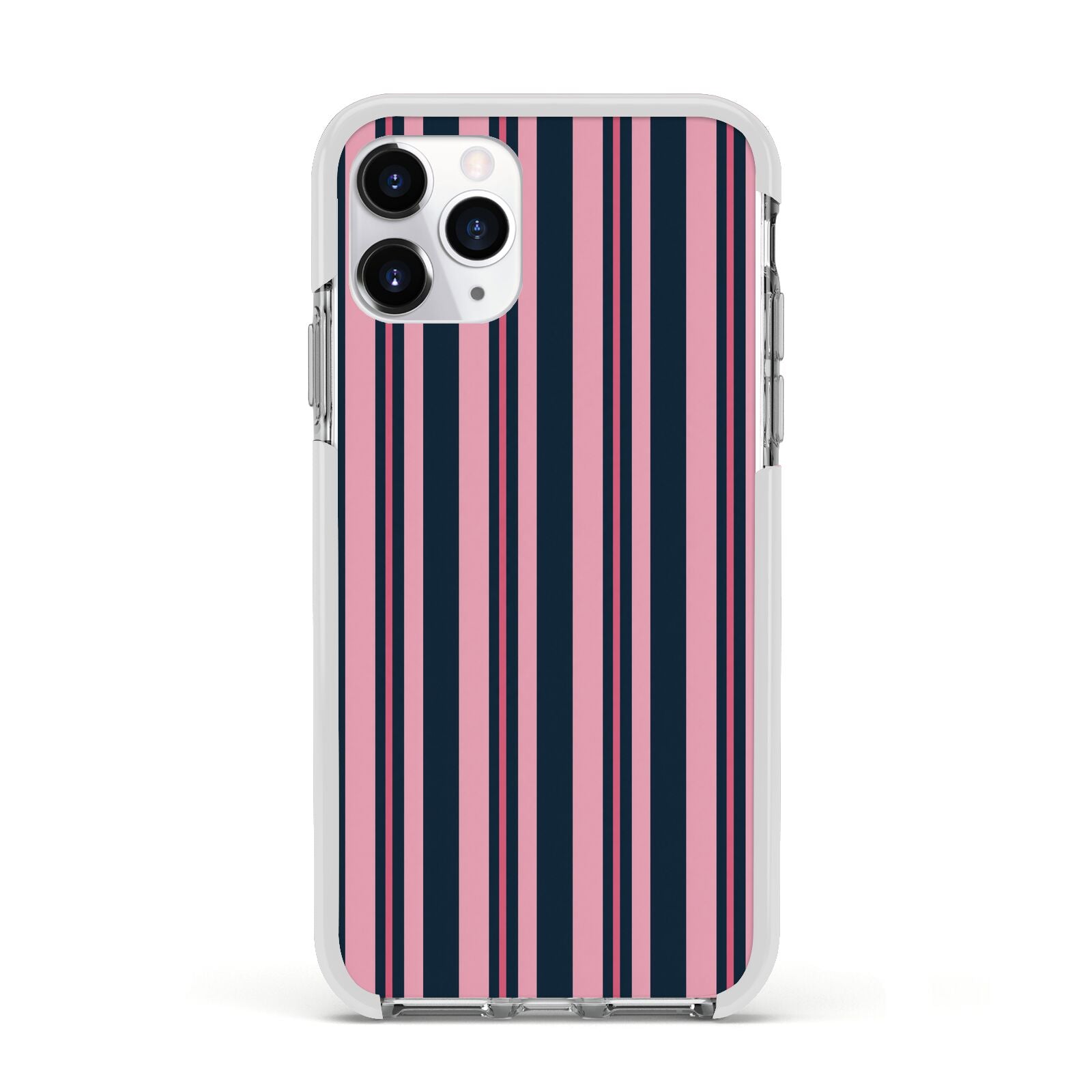 Midnight Candy Apple iPhone 11 Pro in Silver with White Impact Case