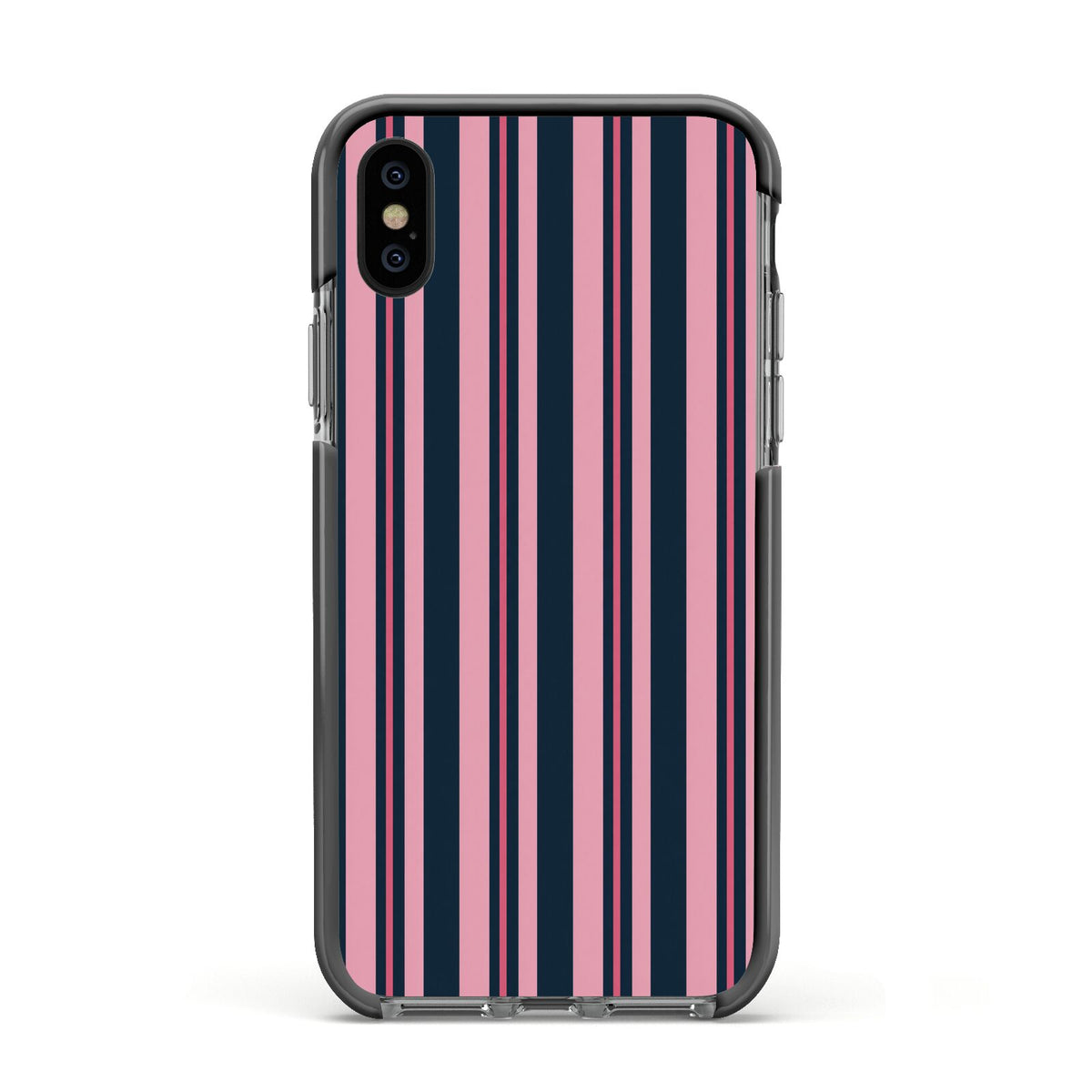 Midnight Candy Apple iPhone Xs Impact Case Black Edge on Black Phone