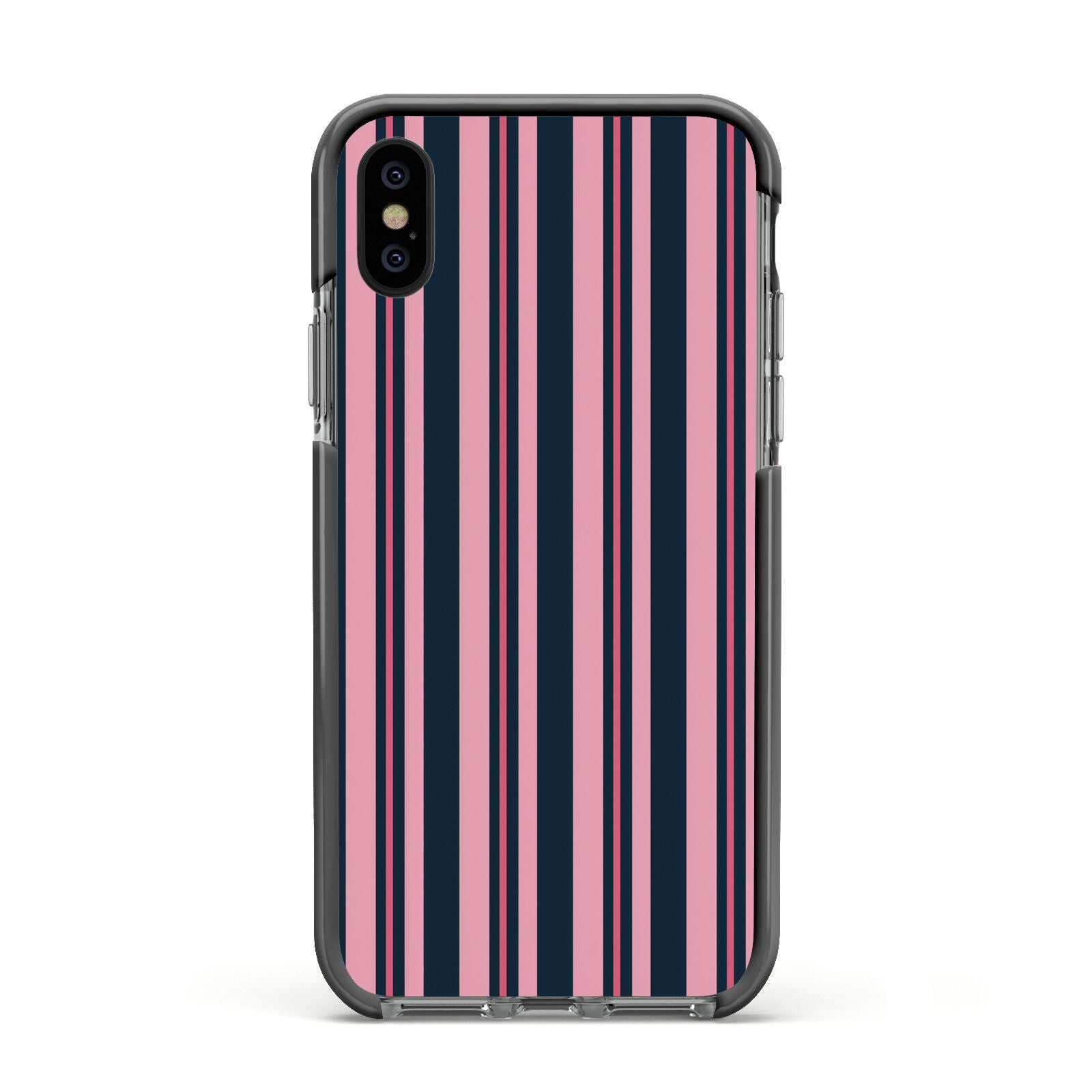 Midnight Candy Apple iPhone Xs Impact Case Black Edge on Black Phone