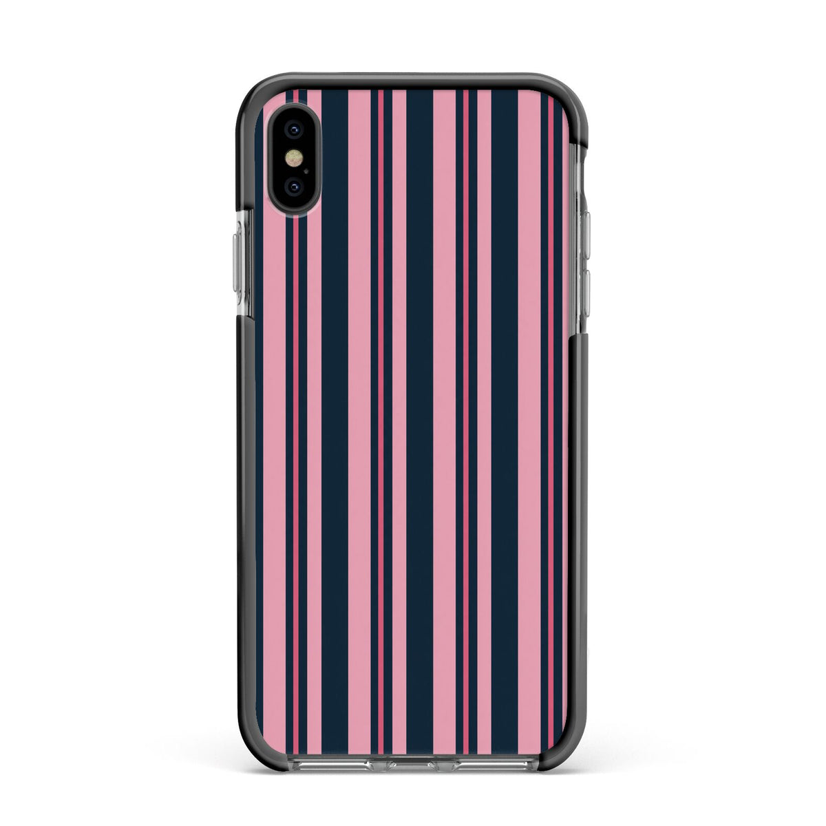 Midnight Candy Apple iPhone Xs Max Impact Case Black Edge on Black Phone