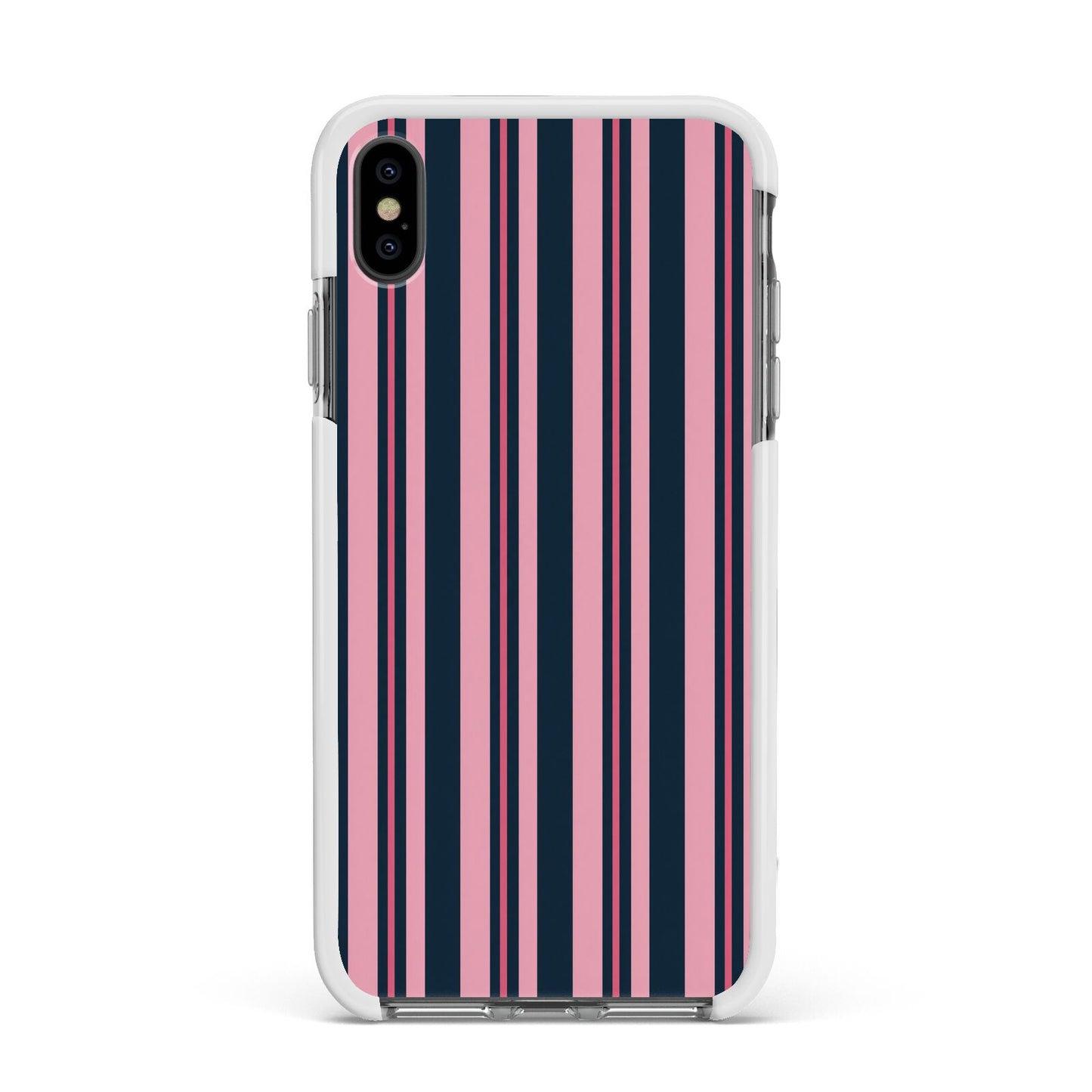Midnight Candy Apple iPhone Xs Max Impact Case White Edge on Black Phone