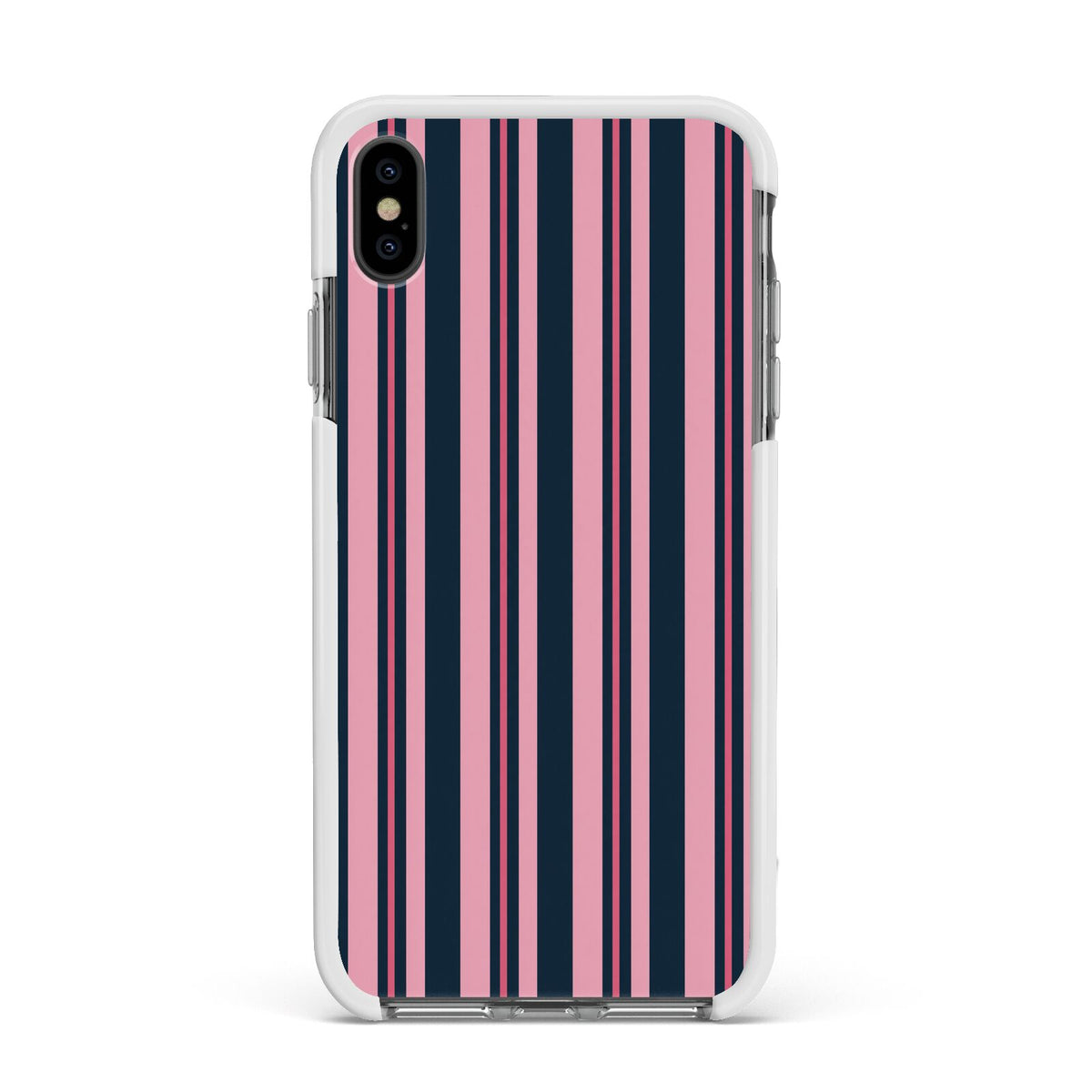 Midnight Candy Apple iPhone Xs Max Impact Case White Edge on Black Phone