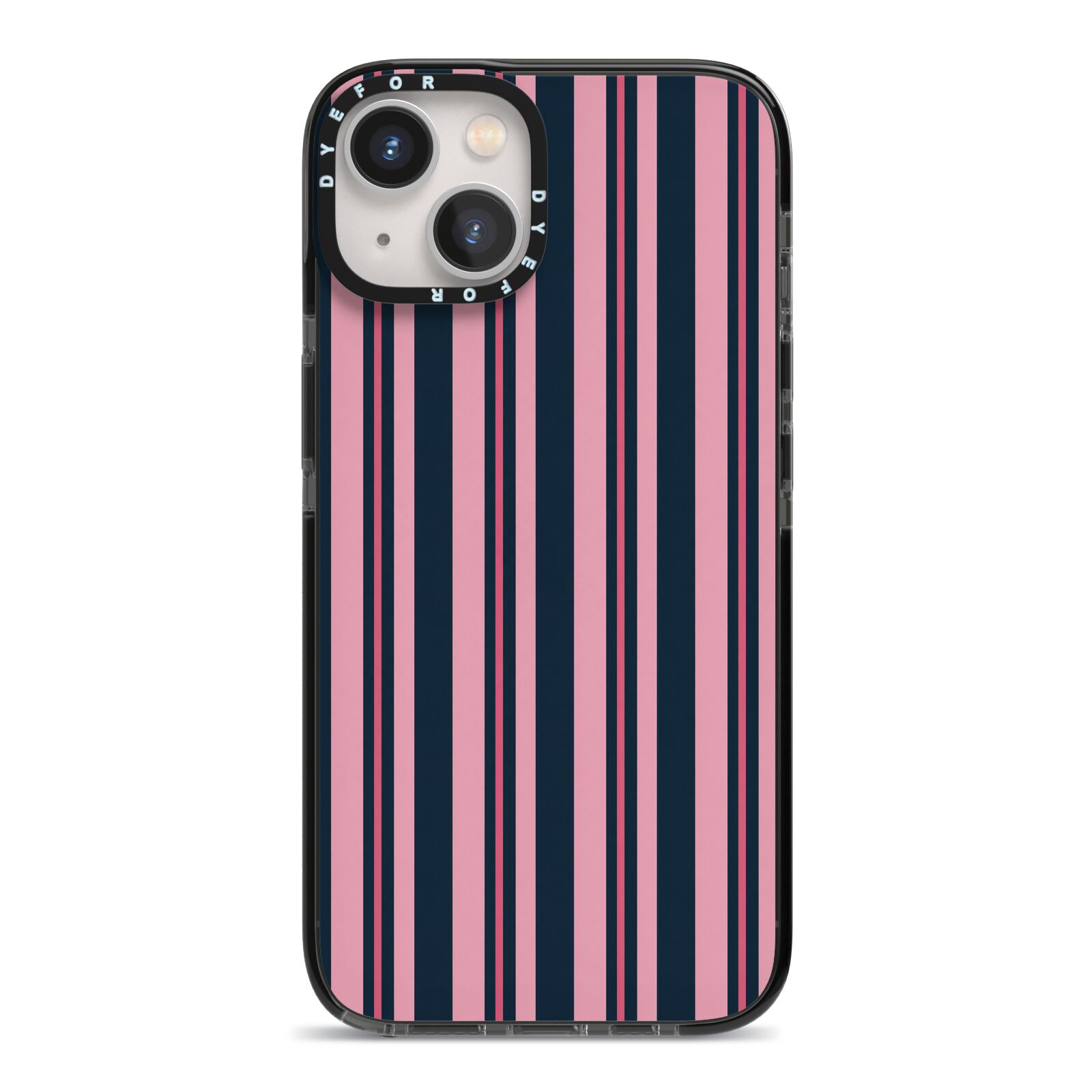Midnight Candy iPhone 13 Black Impact Case on Silver phone