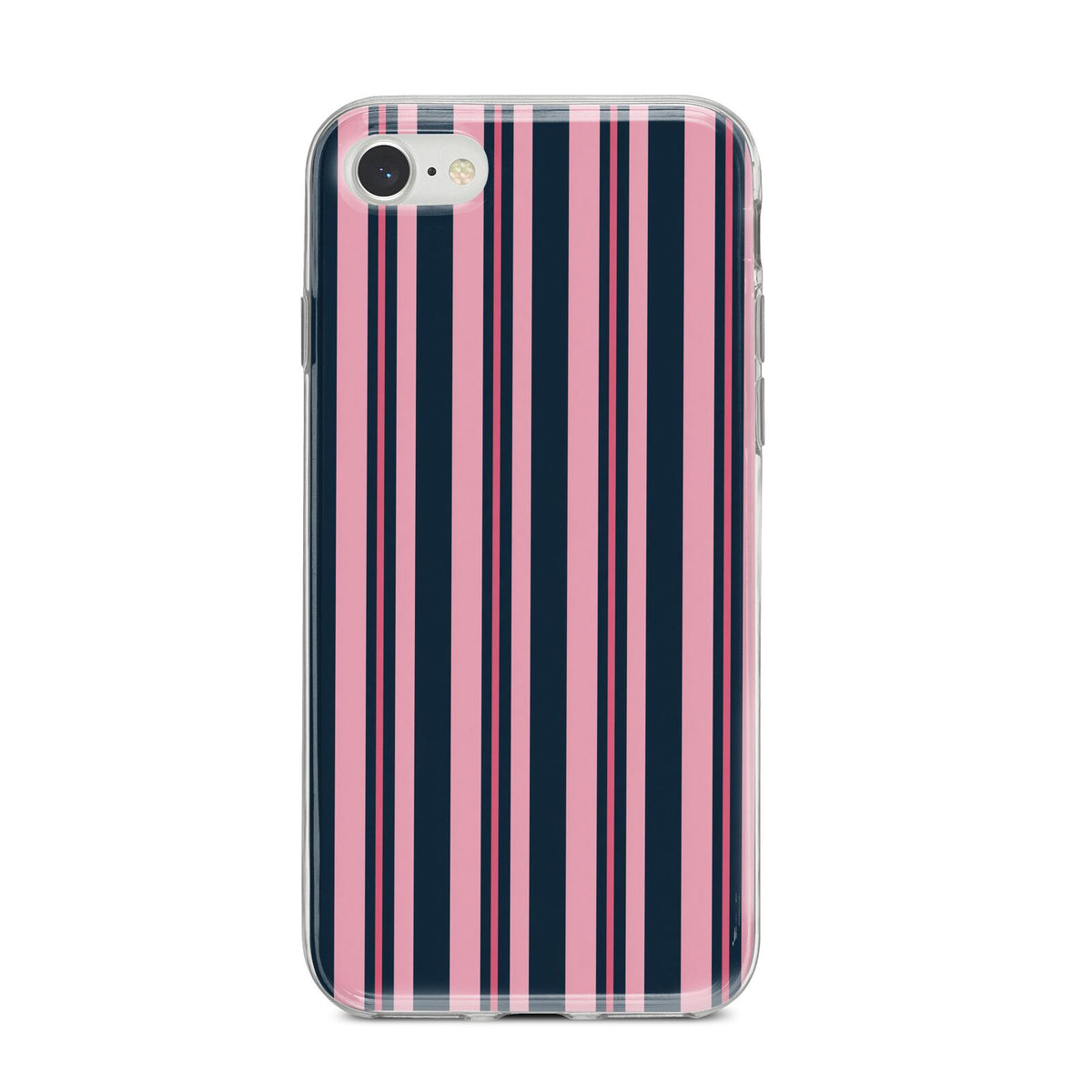 Midnight Candy iPhone 8 Bumper Case on Silver iPhone