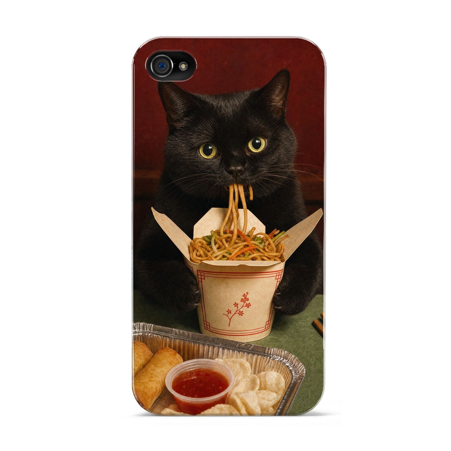 Midnight Chow Mein Apple iPhone 4s Case