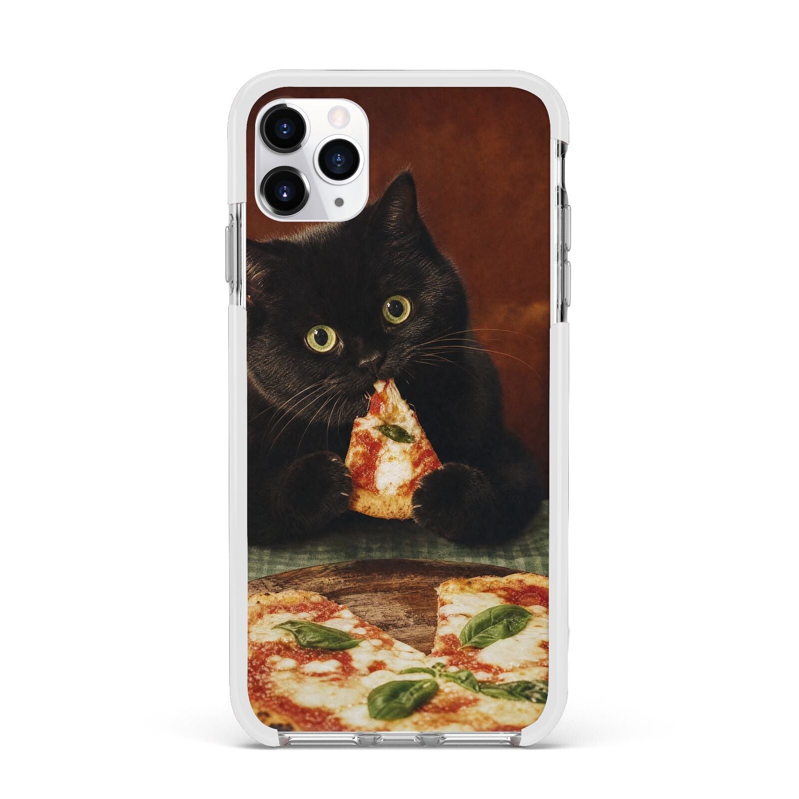 Midnight Margherita Apple iPhone 11 Pro Max in Silver with White Impact Case