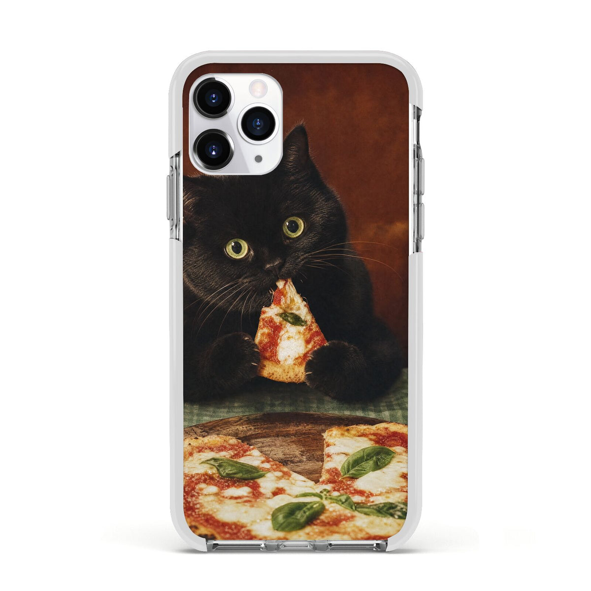 Midnight Margherita Apple iPhone 11 Pro in Silver with White Impact Case