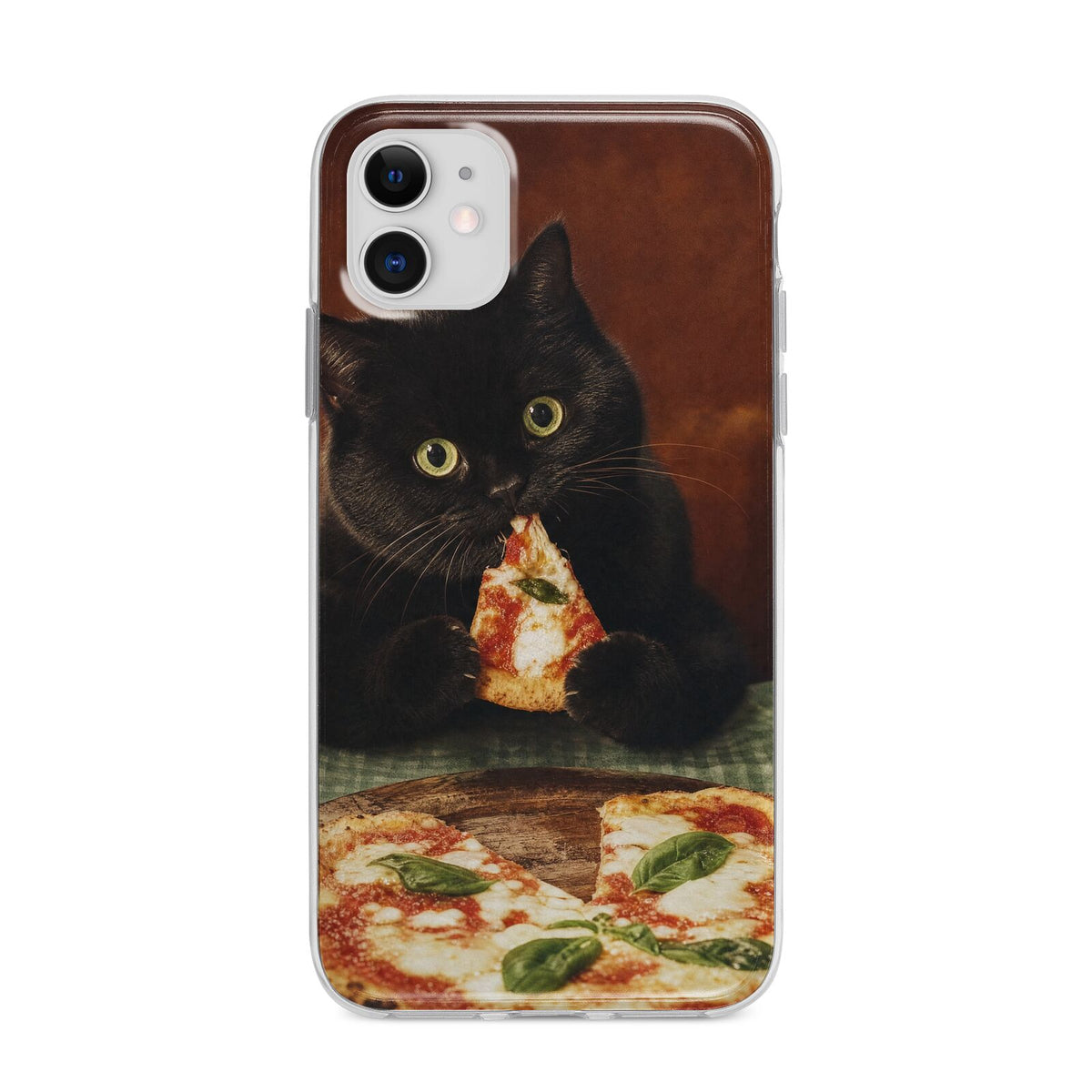 Midnight Margherita Apple iPhone 11 in White with Bumper Case