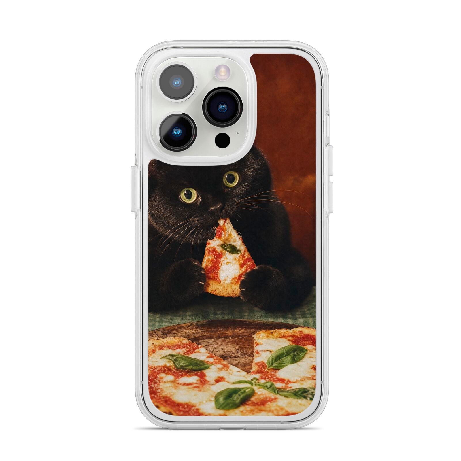 Midnight Margherita iPhone 14 Pro Clear Tough Case Silver