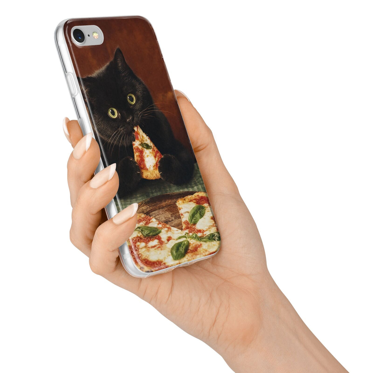 Midnight Margherita iPhone 7 Bumper Case on Silver iPhone Alternative Image