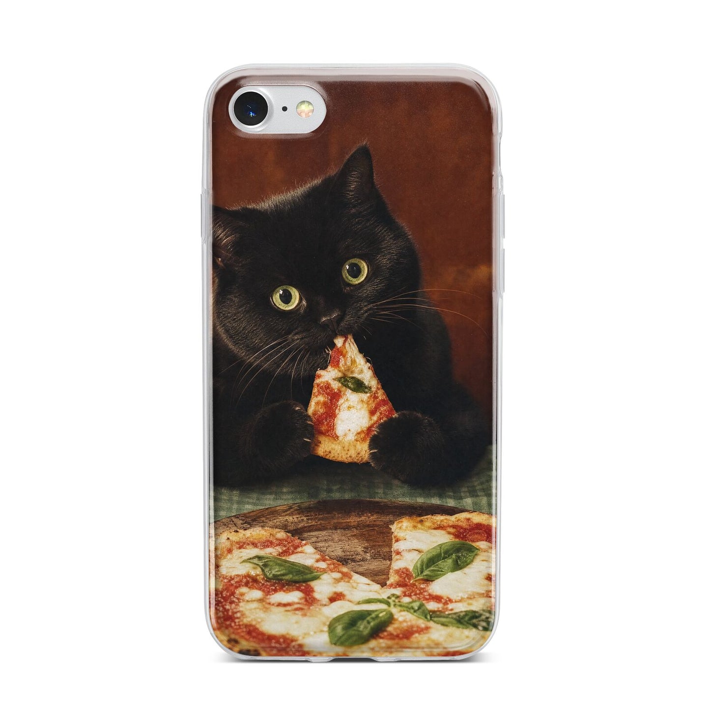 Midnight Margherita iPhone 7 Bumper Case on Silver iPhone