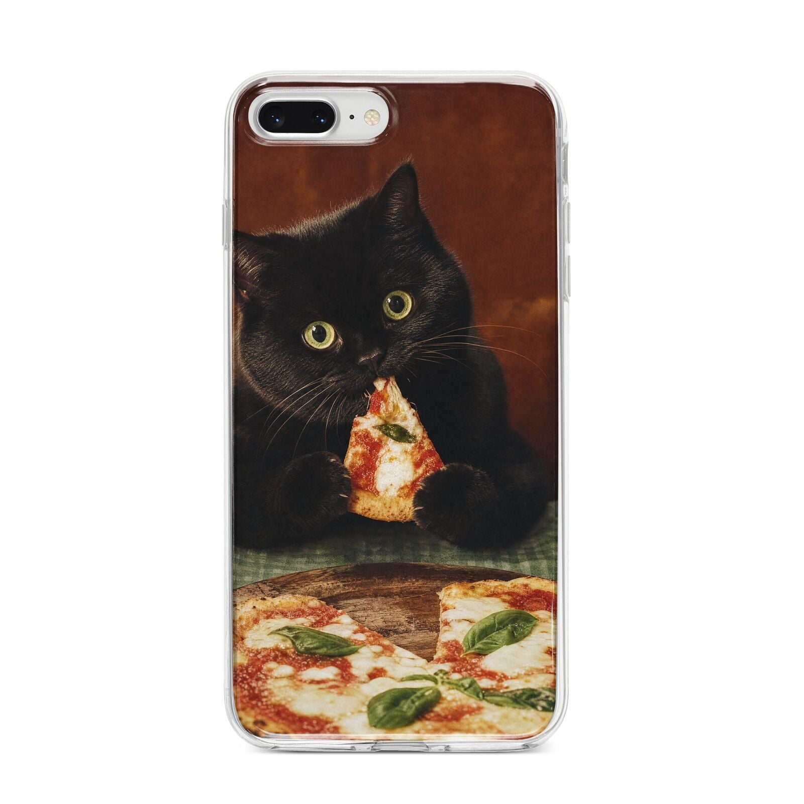 Midnight Margherita iPhone 8 Plus Bumper Case on Silver iPhone