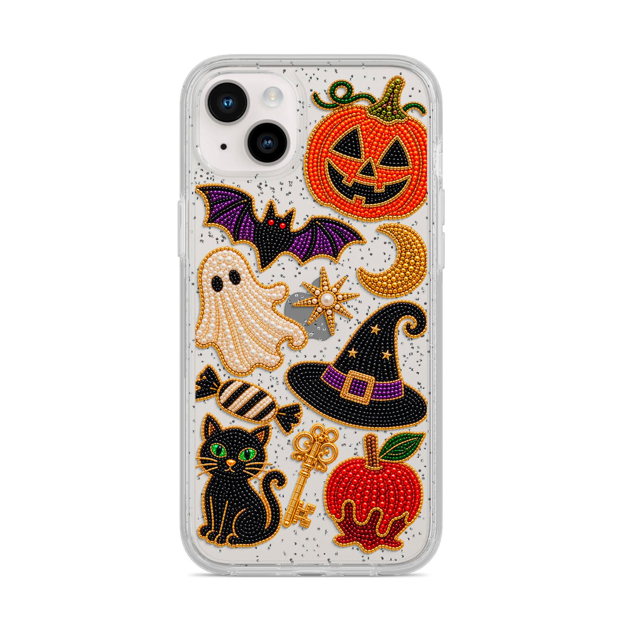 Midnight Mischief Charms iPhone 14 Plus Glitter Tough Case Starlight
