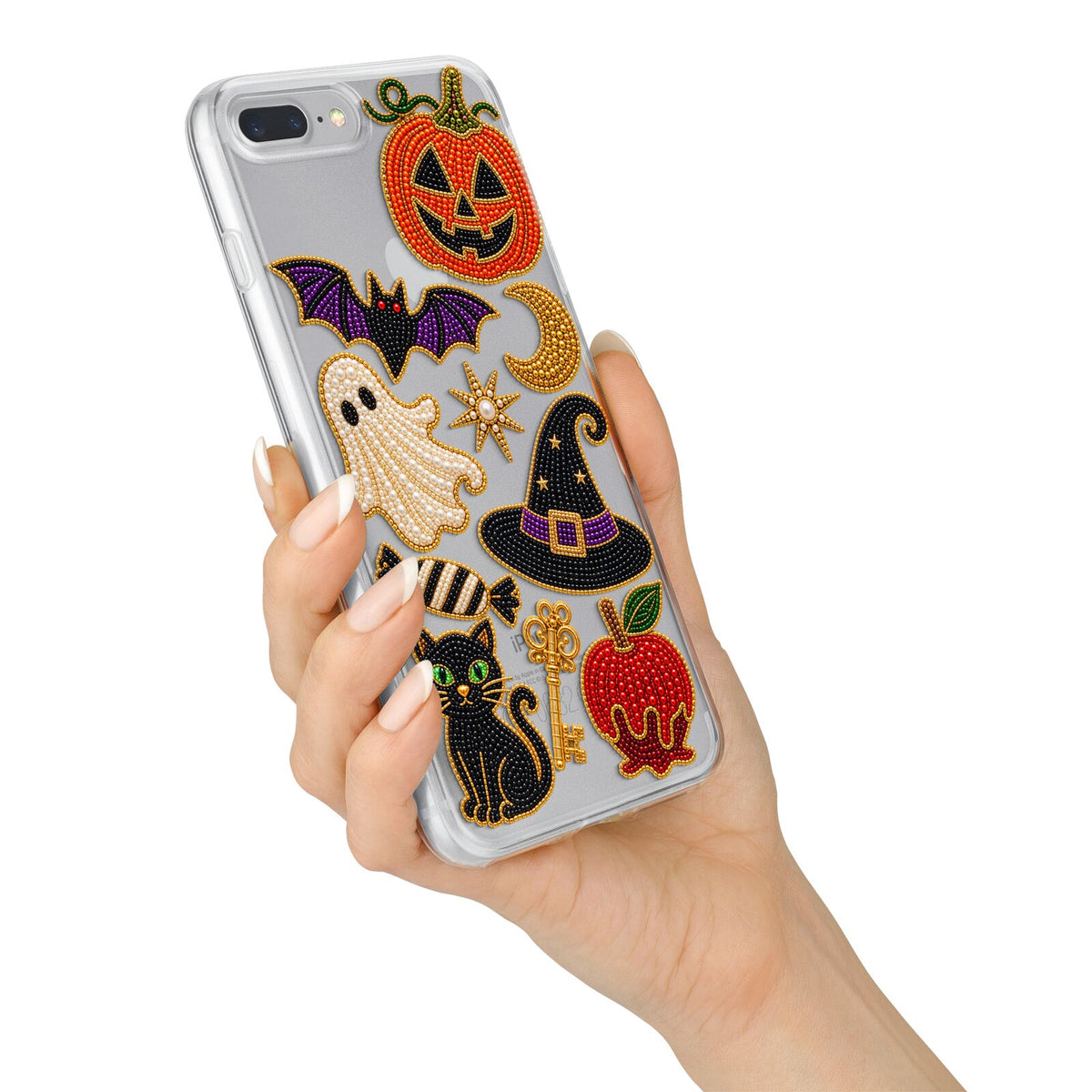 Midnight Mischief Charms iPhone 7 Plus Bumper Case on Silver iPhone Alternative Image