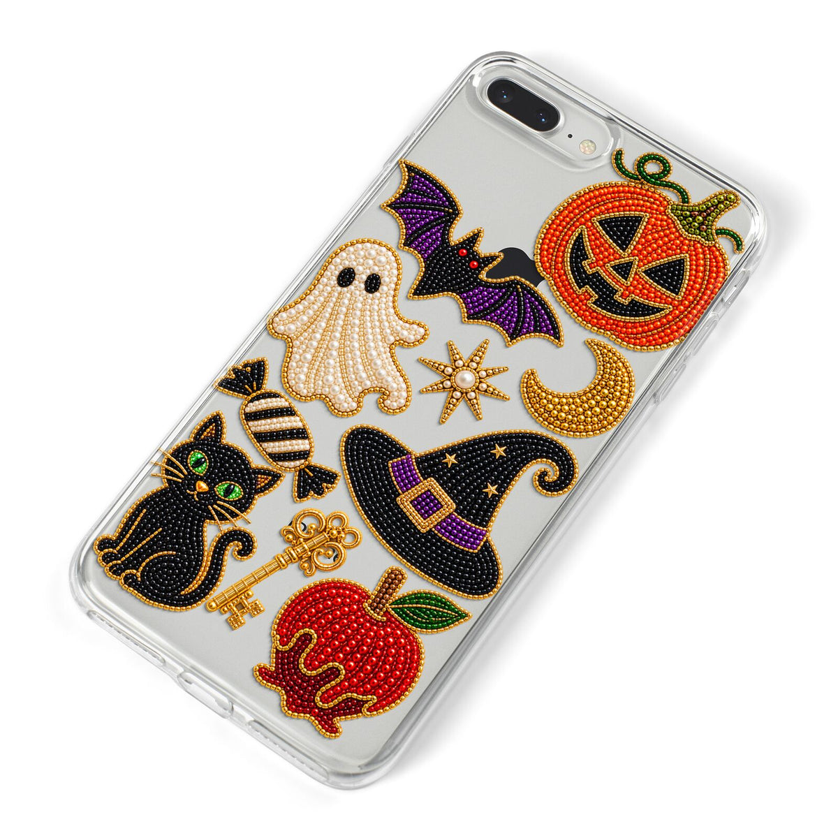 Midnight Mischief Charms iPhone 8 Plus Bumper Case on Silver iPhone Alternative Image
