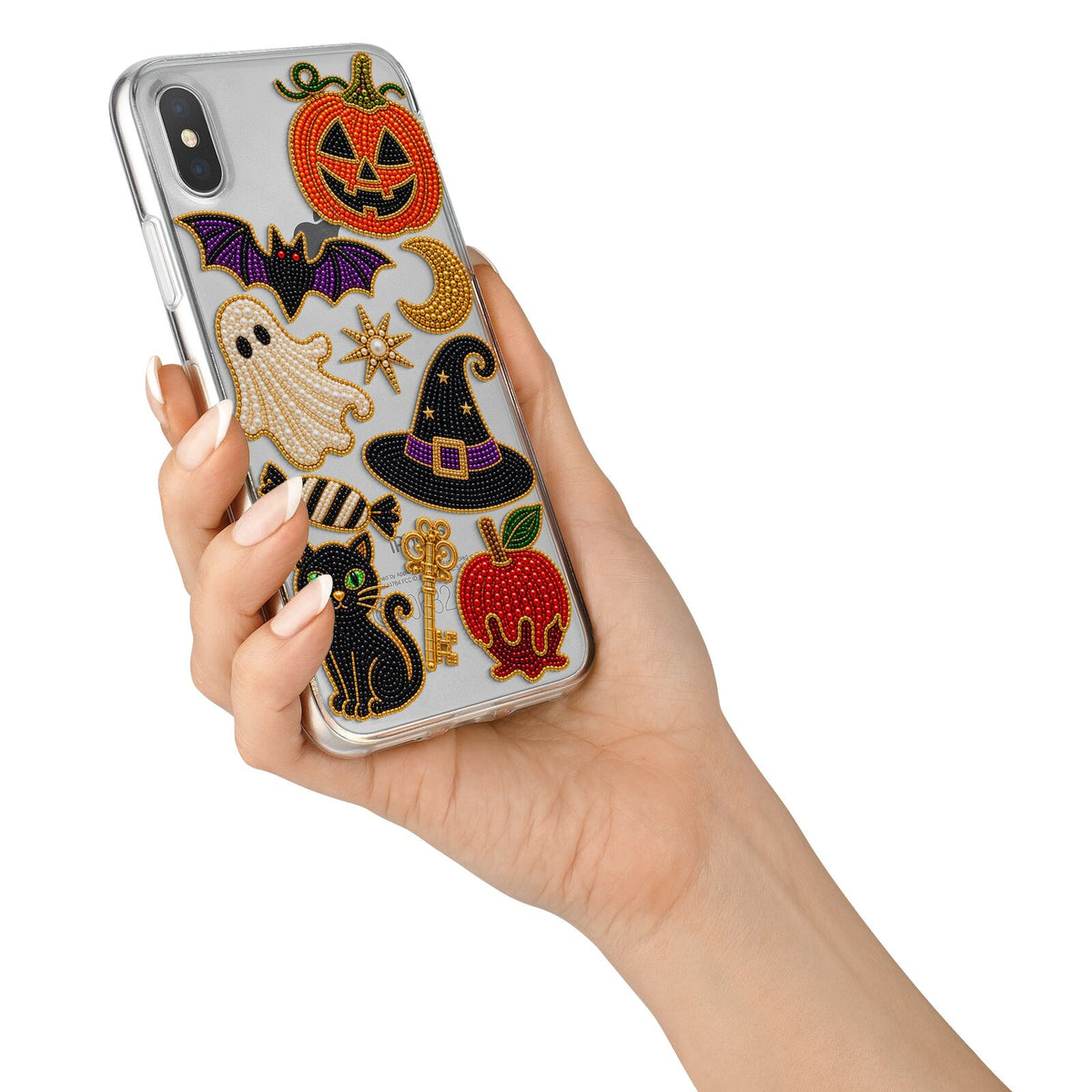 Midnight Mischief Charms iPhone X Bumper Case on Silver iPhone Alternative Image 2