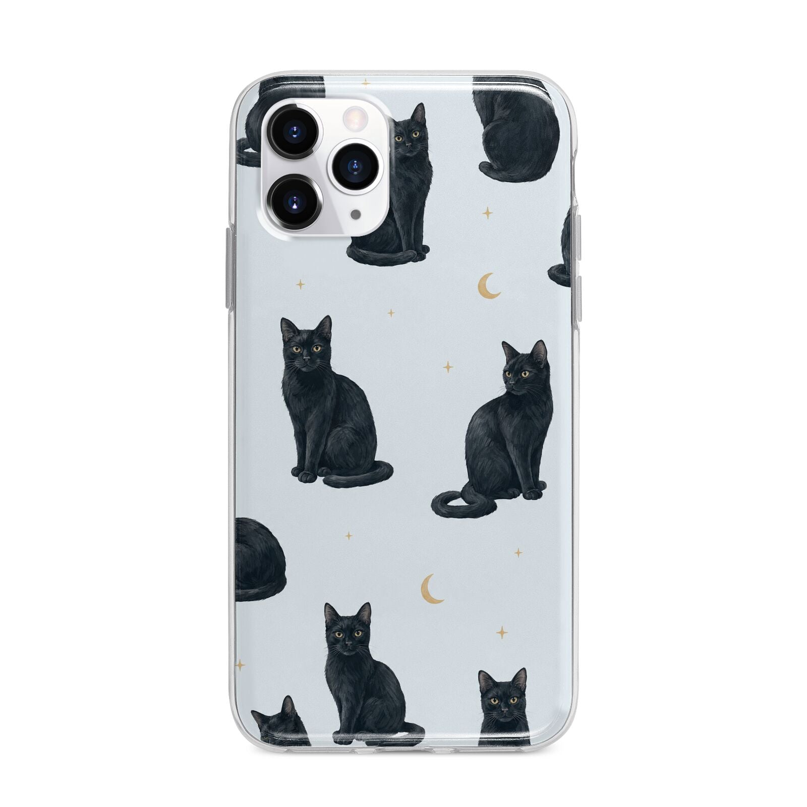 Moonlit Mews Apple iPhone 11 Pro Max in Silver with Bumper Case
