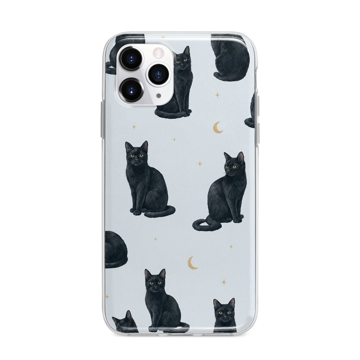 Moonlit Mews Apple iPhone 11 Pro in Silver with Bumper Case