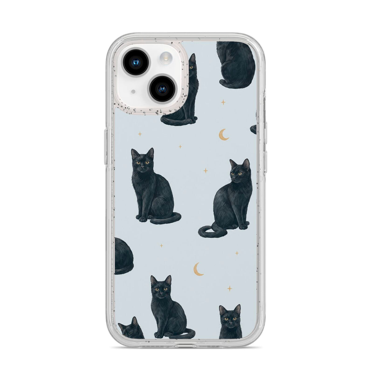 Moonlit Mews iPhone 14 Glitter Tough Case Starlight