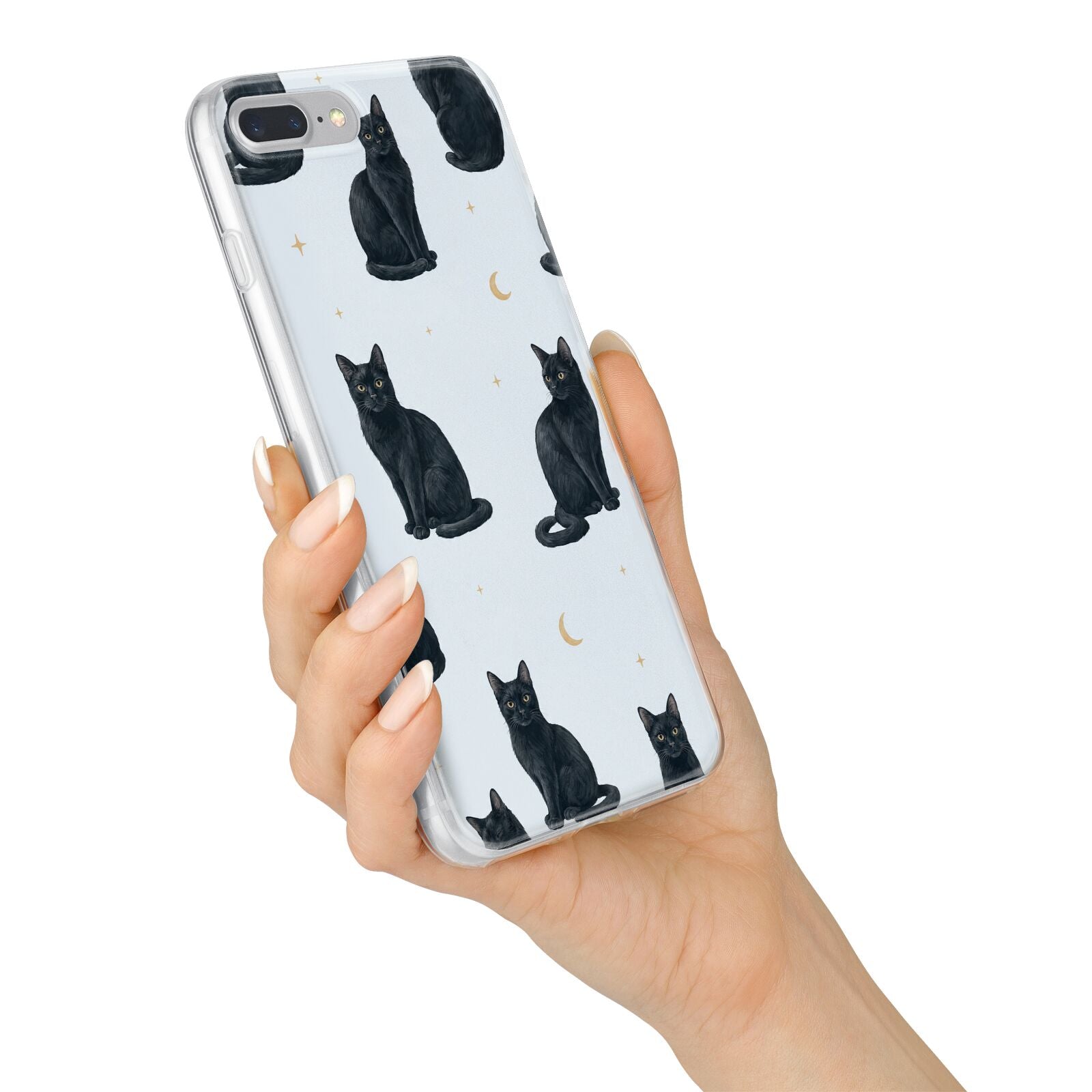 Moonlit Mews iPhone 7 Plus Bumper Case on Silver iPhone Alternative Image