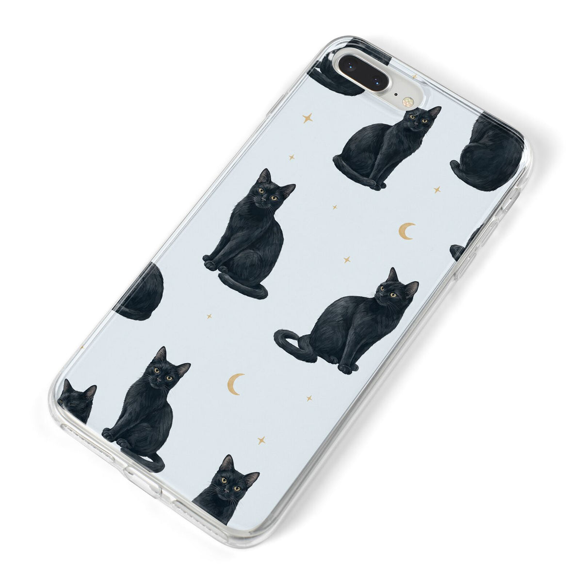 Moonlit Mews iPhone 8 Plus Bumper Case on Silver iPhone Alternative Image