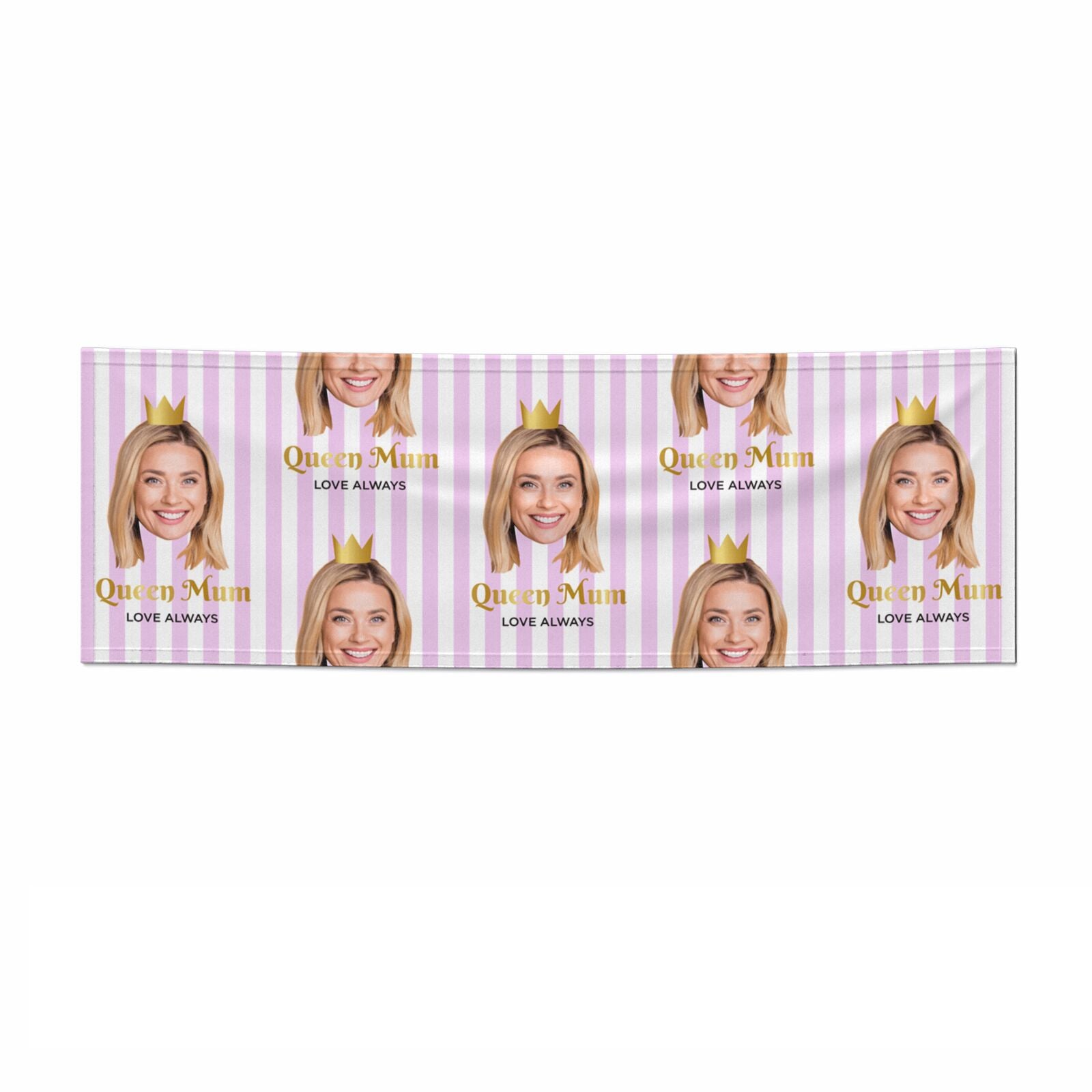 Mothers Day Photo Face 3x1 Paper Banner