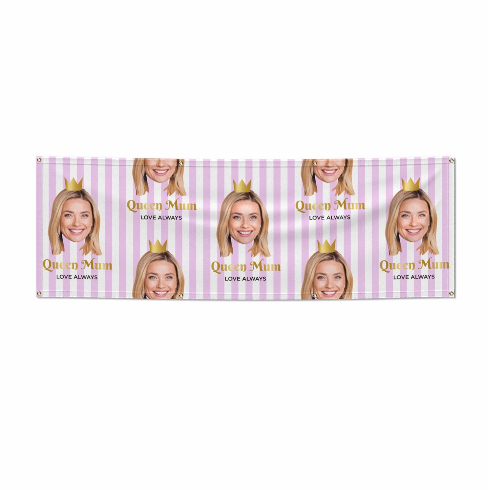 Mothers Day Photo Face 6x2 Banner
