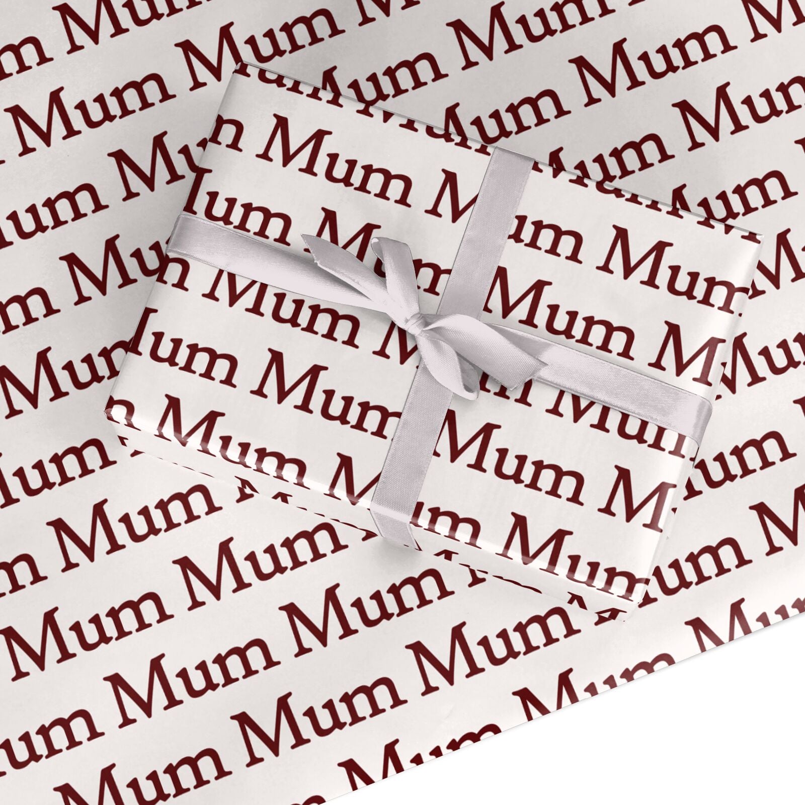 Mum Text Mothers Day Birthday Custom Wrapping Paper