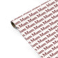 Mum Text Mothers Day Birthday Personalised Gift Wrap