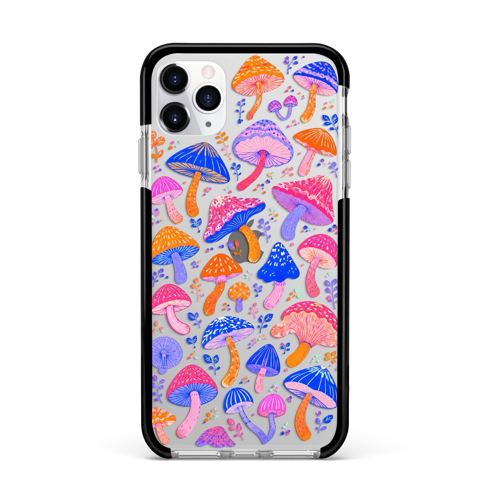 Mushroom Jive Apple iPhone 11 Pro Max in Silver with Black Impact Case