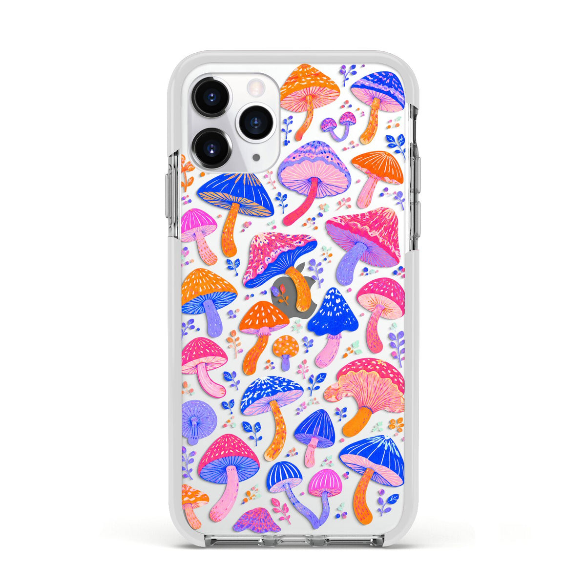 Mushroom Jive Apple iPhone 11 Pro in Silver with White Impact Case