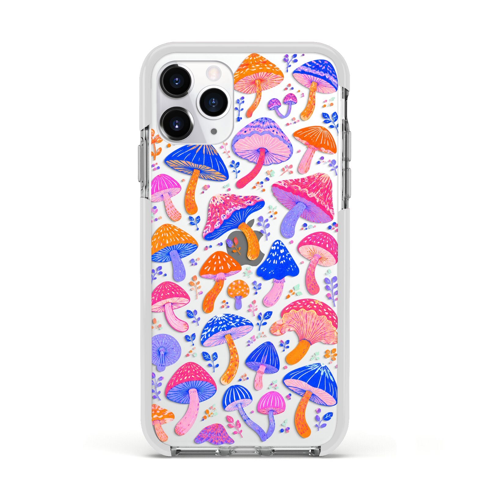 Mushroom Jive Apple iPhone 11 Pro in Silver with White Impact Case