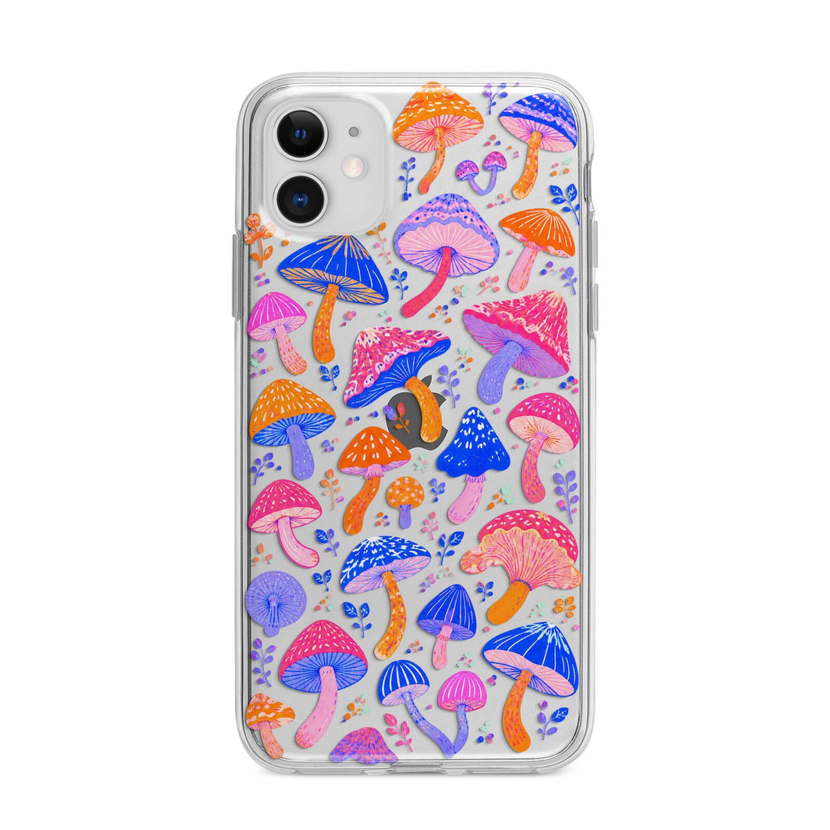 Mushroom Jive Apple iPhone 11 in White with Bumper Case