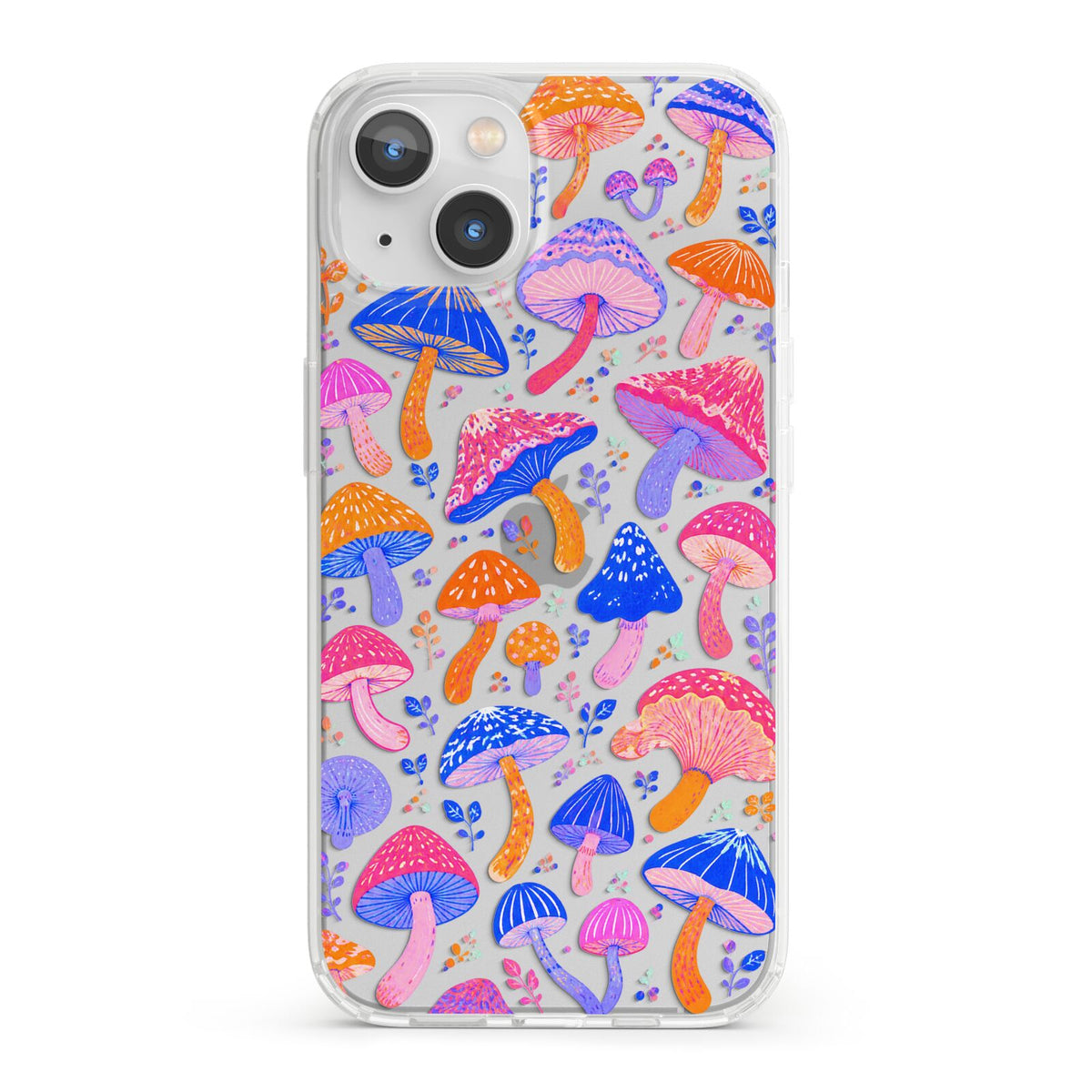 Mushroom Jive iPhone 13 Clear Bumper Case