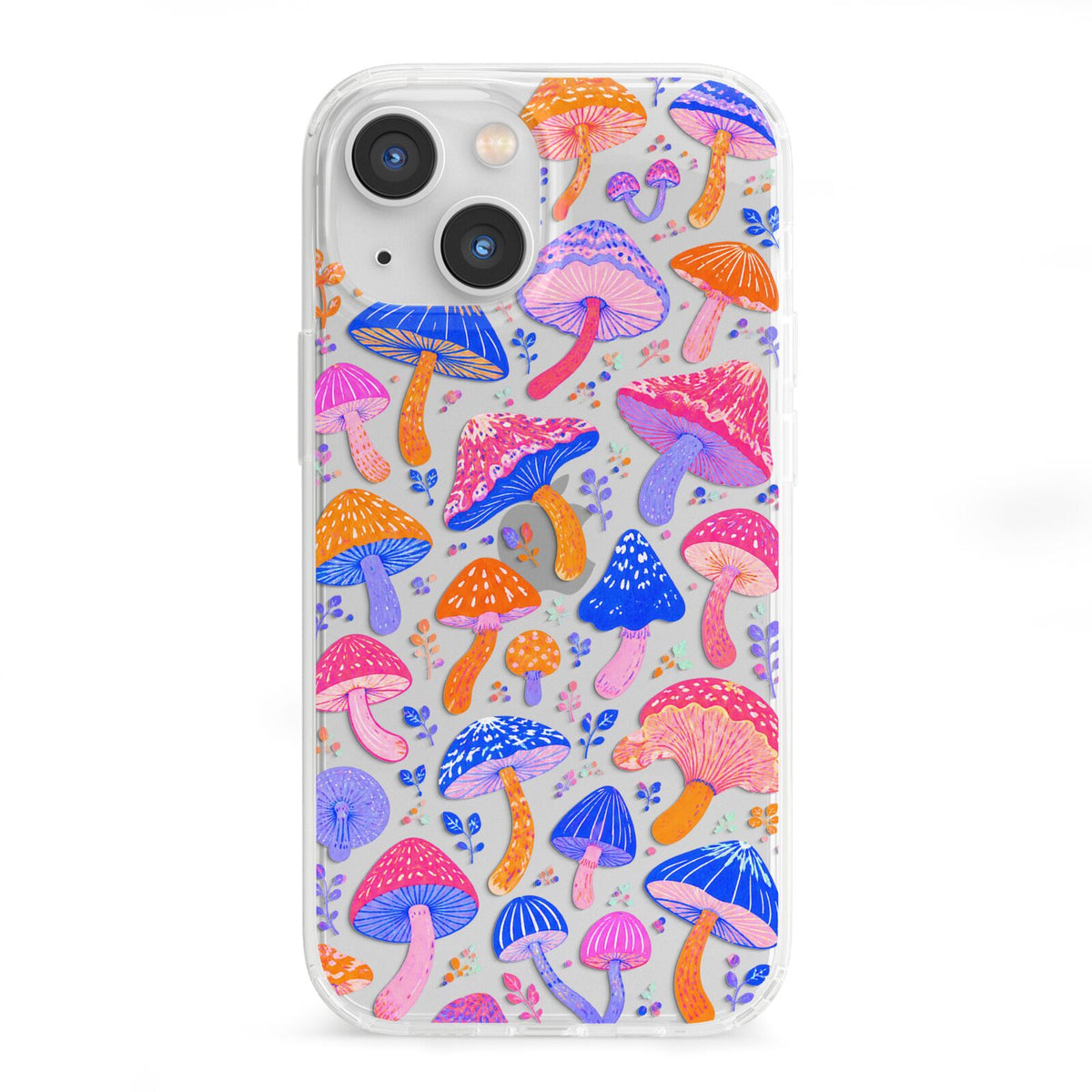 Mushroom Jive iPhone 13 Mini Clear Bumper Case