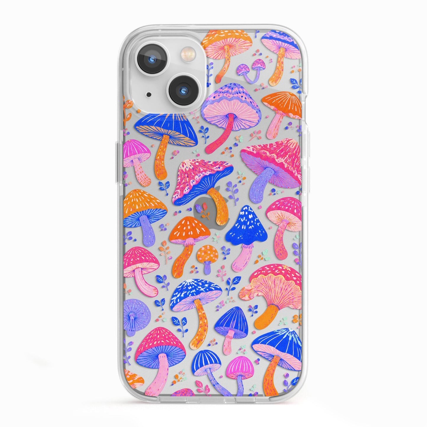 Mushroom Jive iPhone 13 TPU Impact Case with White Edges