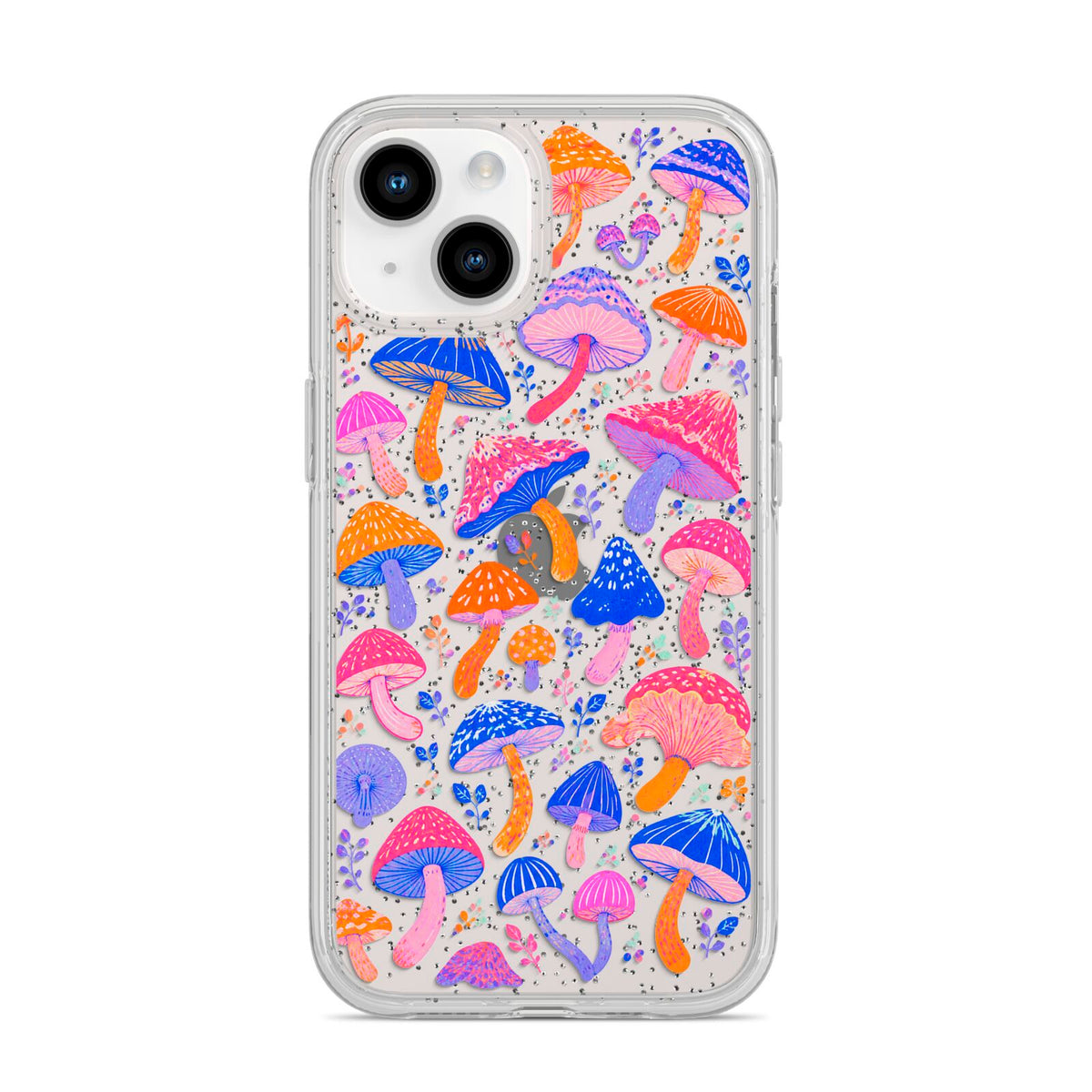 Mushroom Jive iPhone 14 Glitter Tough Case Starlight