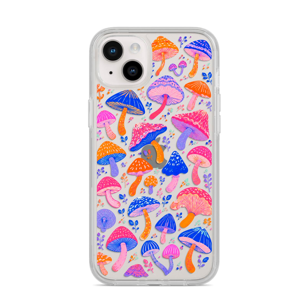 Mushroom Jive iPhone 14 Plus Clear Tough Case Starlight