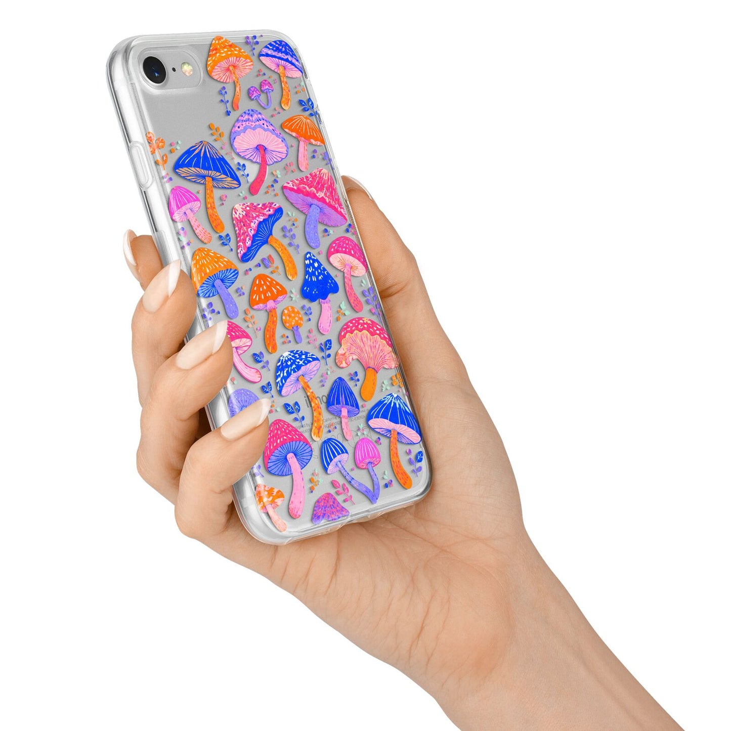 Mushroom Jive iPhone 7 Bumper Case on Silver iPhone Alternative Image