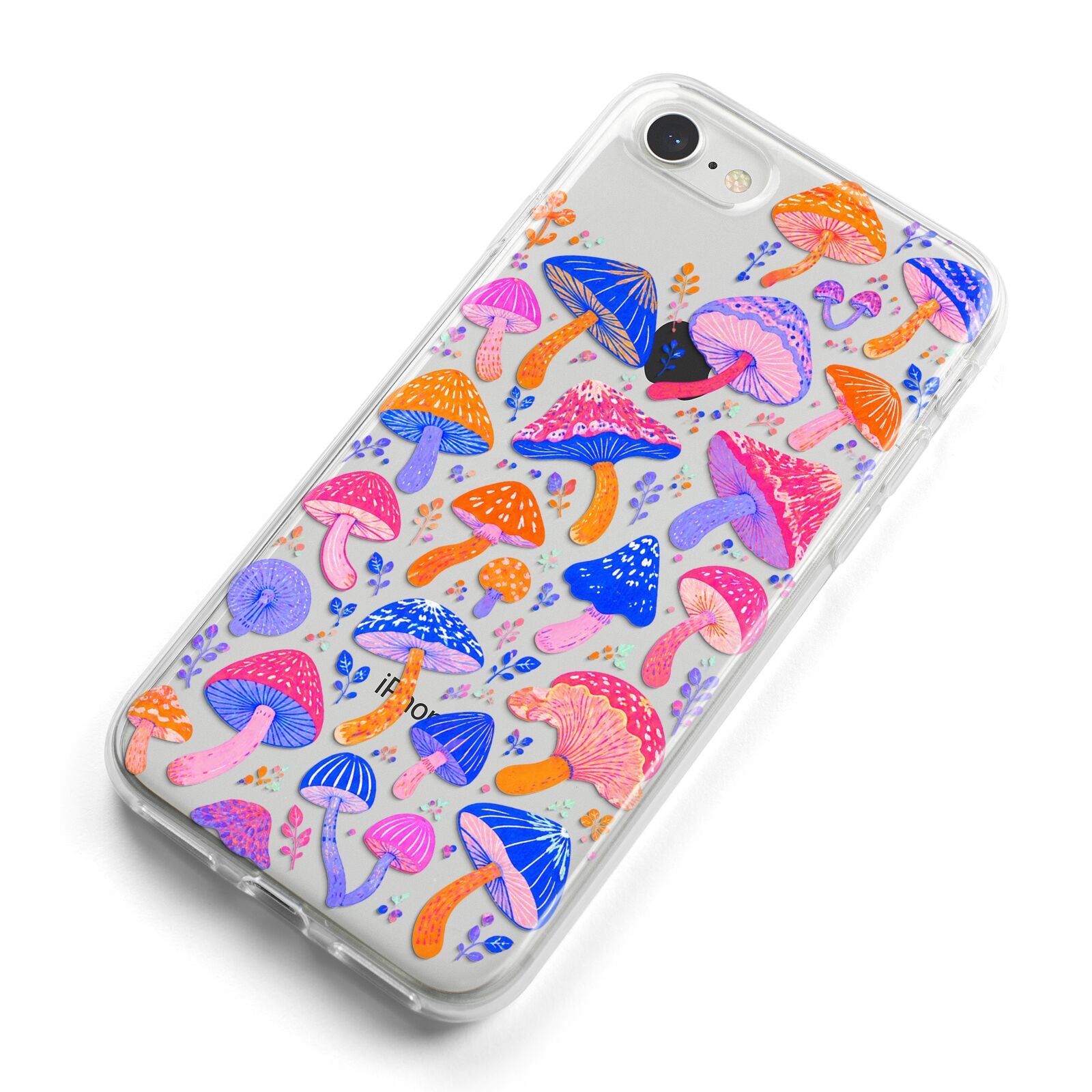 Mushroom Jive iPhone 8 Bumper Case on Silver iPhone Alternative Image